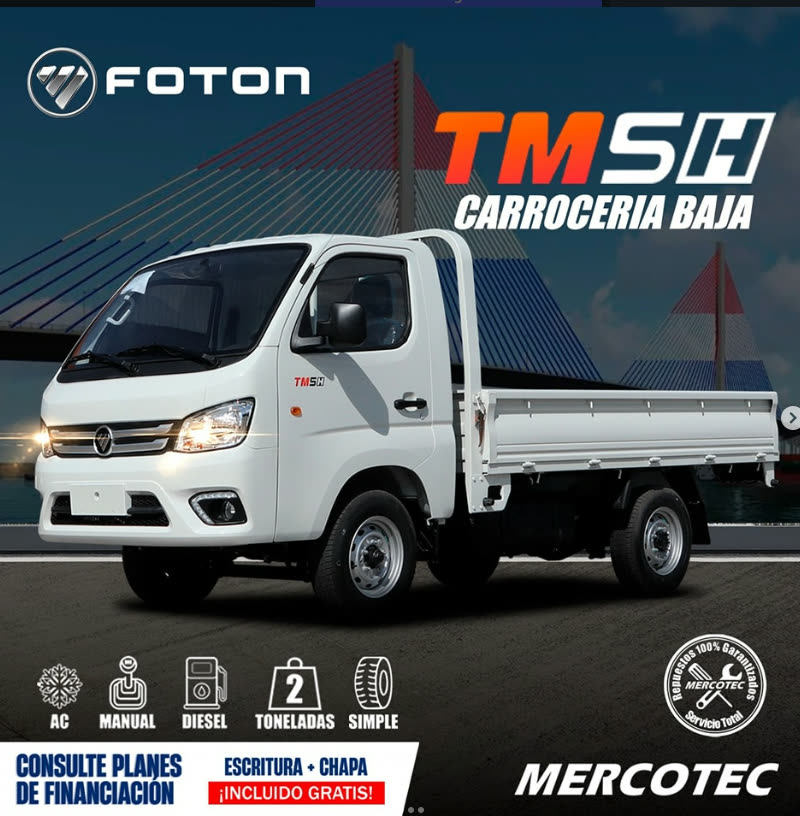 Foton TM5H con carrocería baja de 2 toneladas